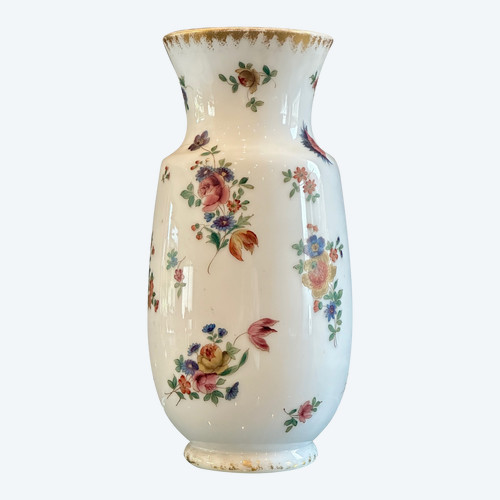 Saint Louis, Opaline Vase Signed 19th c.