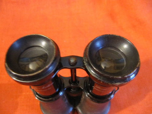 Superior military artillery binocular with box made by Duval Ainé in Annecy.