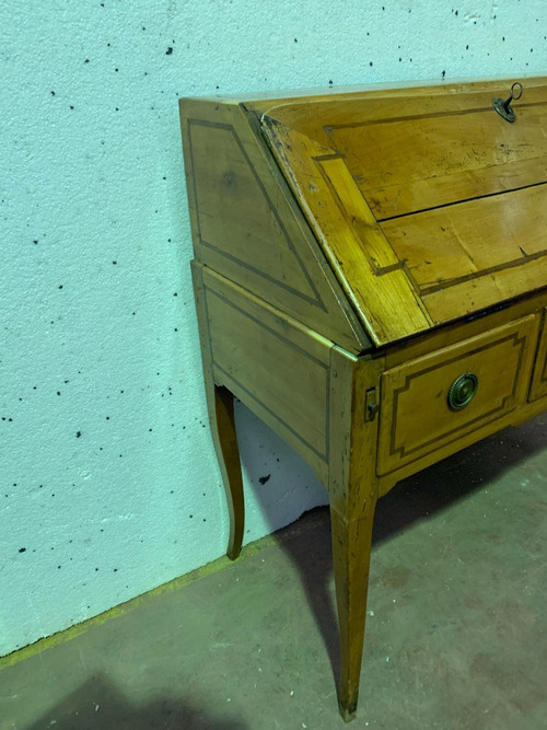 Louis XV Style Slope Desk In Solid Cherry XIX Century