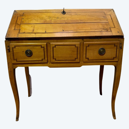 Louis XV Style Slope Desk In Solid Cherry XIX Century