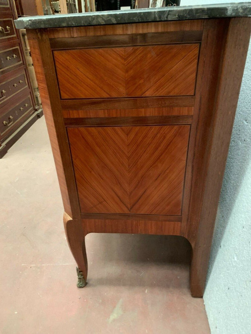 Transition Style Commode In Rosewood And Amaranth Veneer XX Century