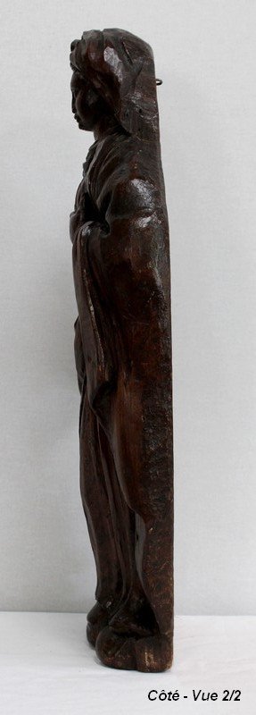 Oak statue of a Saint - 19th century