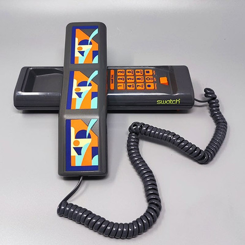 1980 Magnifique Swatch Twin Phone "Deco" avec la boite d'origine. Style de Memphis