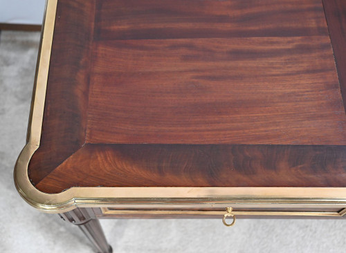 Mahogany flat desk, Louis XVI style - 1st Part of the XIXth century