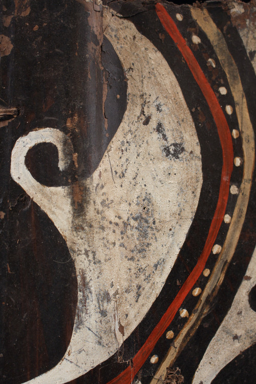 Painted bark, tribal art, oceanic art, Oceania, traditional painting, drawings, Papua New Guinea