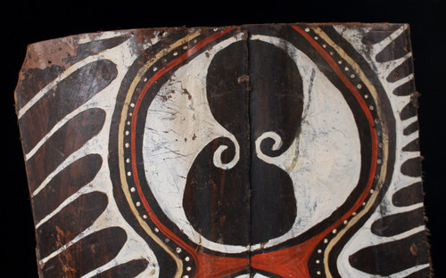 Painted bark, tribal art, oceanic art, Oceania, traditional painting, drawings, Papua New Guinea