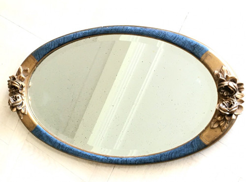 Wood and stucco mirror, Art Deco period