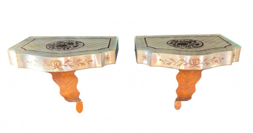 Pair of Decorative Wall Brackets, circa 1950