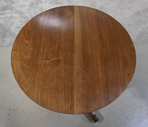 Tripod Pedestal Table in Solid Walnut, Restoration Period - Early 19th Century