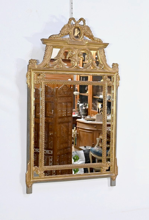 Miroir à Parcloses, Style Louis XVI – Fin XIXe