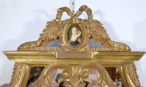 Miroir à Parcloses, Style Louis XVI – Fin XIXe