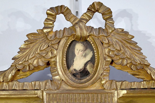 Miroir à Parcloses, Style Louis XVI – Fin XIXe