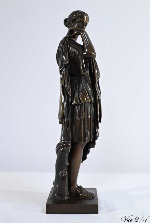 Bronze “Diane de Gabies”, after Praxiteles – 19th century