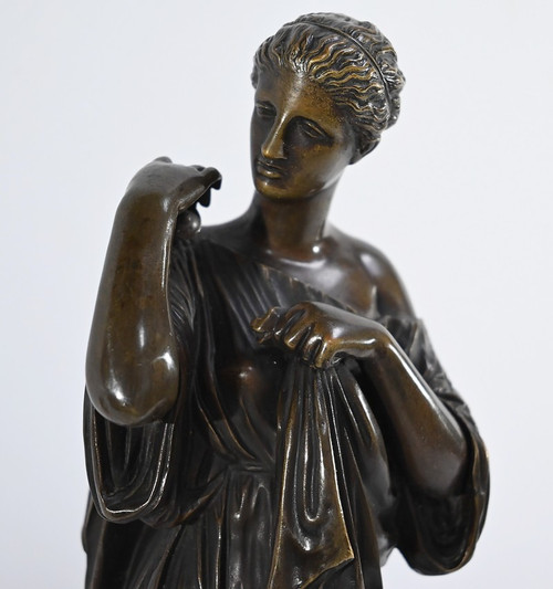 Bronze “Diane de Gabies”, after Praxiteles – 19th century