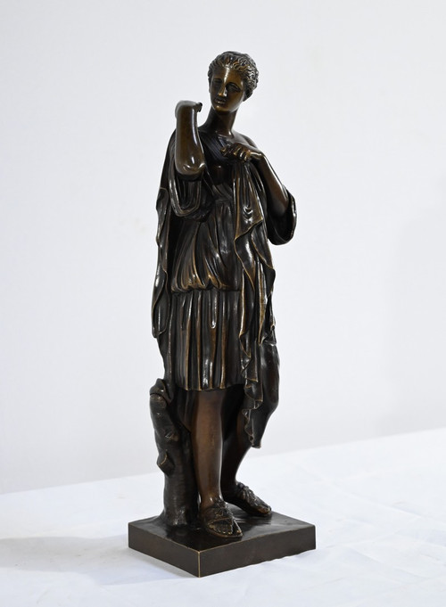 Bronze “Diane de Gabies”, after Praxiteles – 19th century