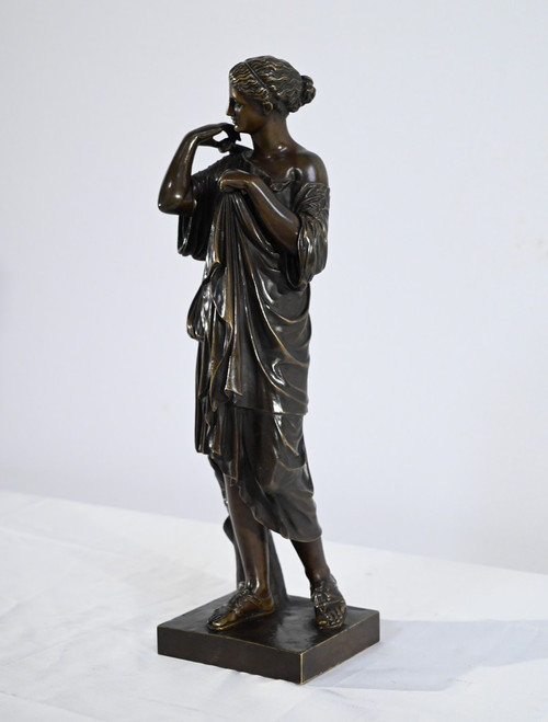 Bronze “Diane de Gabies”, after Praxiteles – 19th century