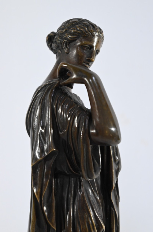 Bronze “Diane de Gabies”, after Praxiteles – 19th century