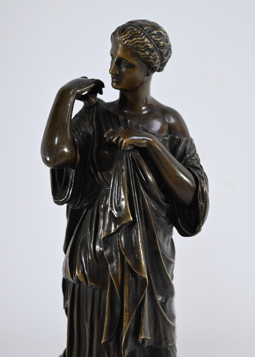 Bronze “Diane de Gabies”, after Praxiteles – 19th century