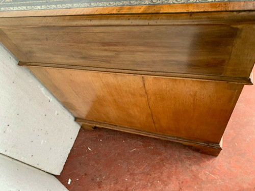 Mahogany And Mahogany Veneer Regency Style Flat Desk Pedestal Desk