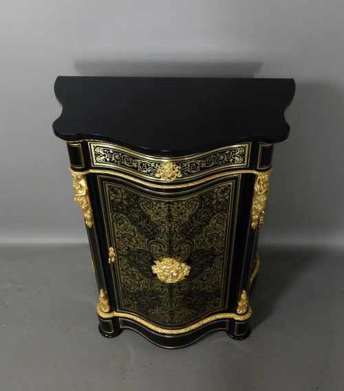 Credenza intarsiata Boulle del periodo Napoleone III XIX secolo