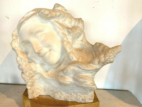 Carrarre Marble Group Prof Pattarino Marble Sculpture XX Century