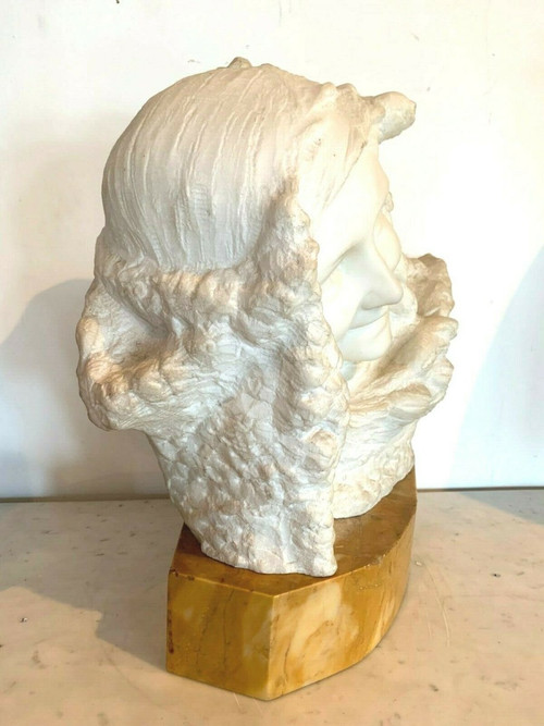 Carrarre Marble Group Prof Pattarino Marble Sculpture XX Century