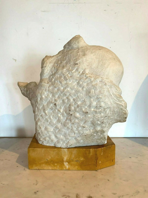 Carrarre Marble Group Prof Pattarino Marble Sculpture XX Century