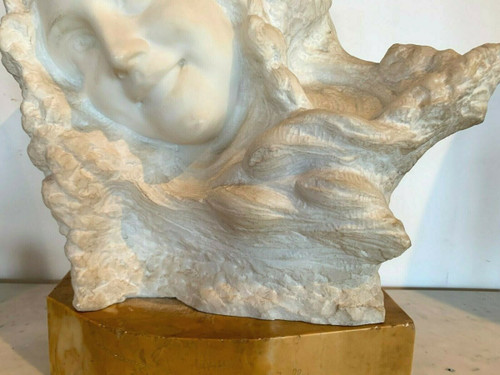 Carrarre Marble Group Prof Pattarino Marble Sculpture XX Century