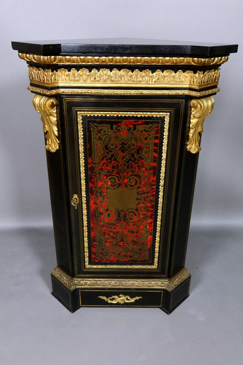 Napoleon III Period Corner In 19th Century Marquetry