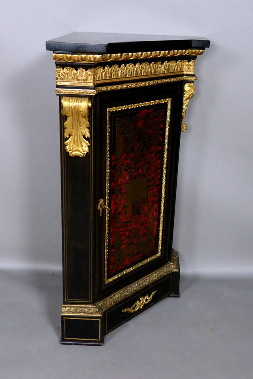 Napoleon III Period Corner In 19th Century Marquetry