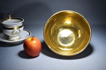 Coppa E Vaso Biscotti In Porcellana A La Marquise De Sévigné