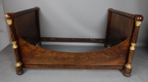 19th century mahogany Empire period bed