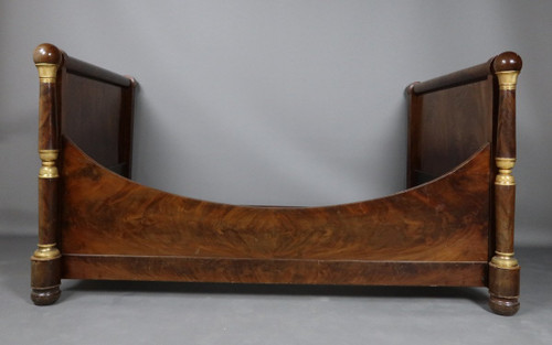 19th century mahogany Empire period bed