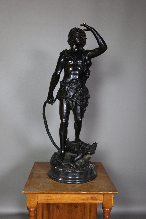 Large Bronze after Moreau the Hunter 20th