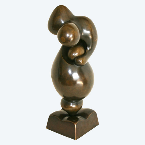 Sculpture en Bronze, La Maternité, signée Igor Balarin, 20ème