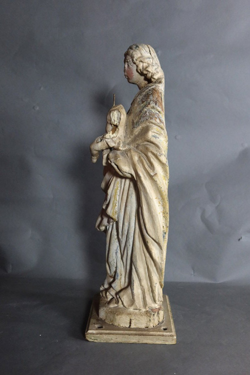 Scultura "Madonna col Bambino" fine XVII secolo