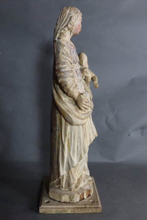 Scultura "Madonna col Bambino" fine XVII secolo