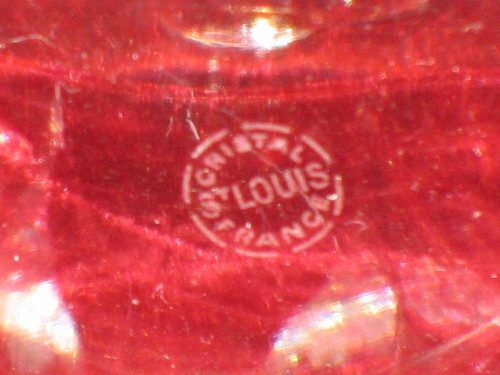 Cristal Saint Louis carafe and pitcher in cut crystal from the 20th century