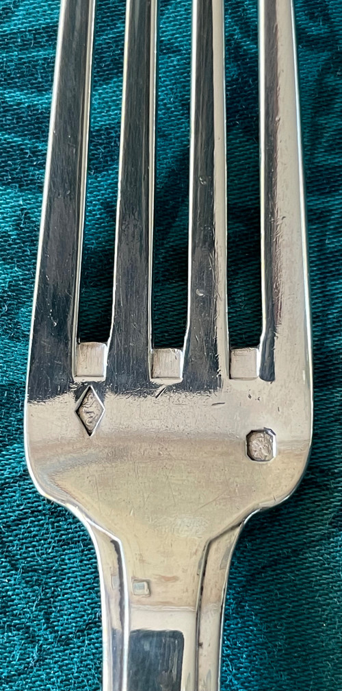 Art deco entremets flatware.