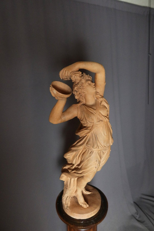 Terracotta Sculpture Signed Jonchery