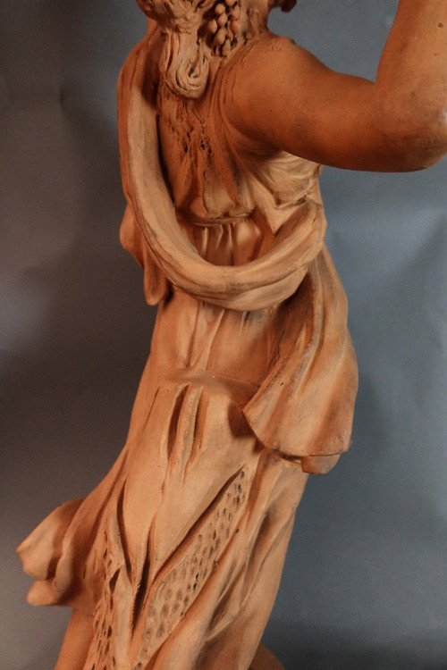 Terracotta Sculpture Signed Jonchery