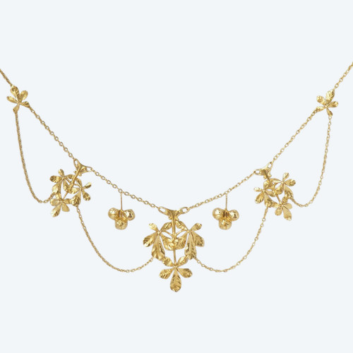 Drapery Necklace In Yellow Gold