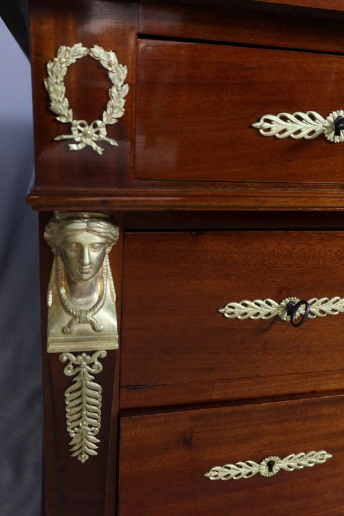 Empire mahogany desk 19th century