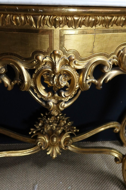 Golden Console Louis XV Style