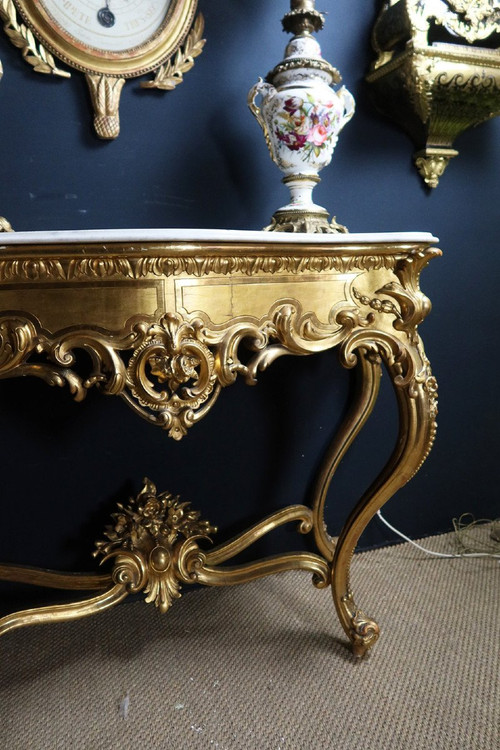 Golden Console Louis XV Style