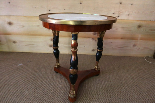 Empire Pedestal Table With Swan Necks