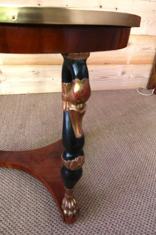 Empire Pedestal Table With Swan Necks