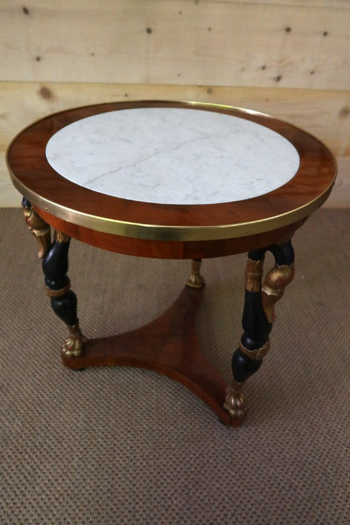 Empire Pedestal Table With Swan Necks