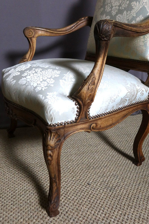 19th Century Walnut Armchairs And Chairs