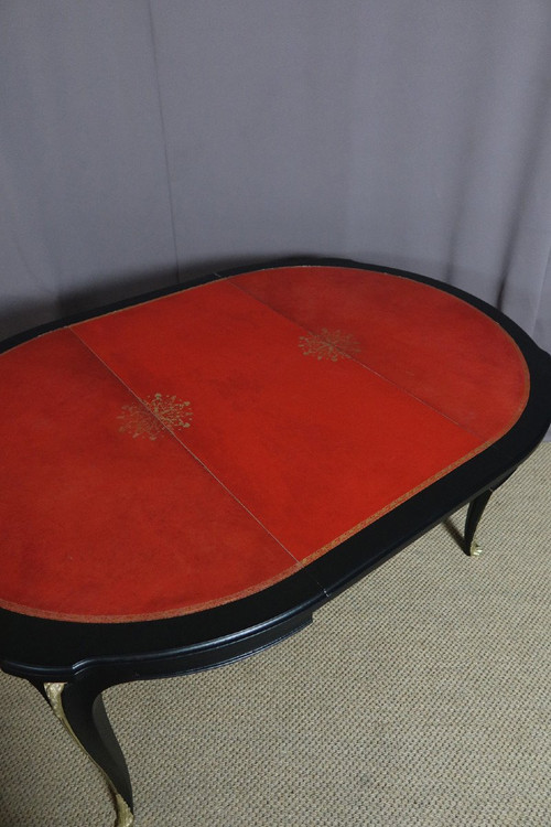 Extendable 20th Century Leather Top Table